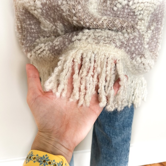 $870 NWT | Marc Cain | N2 Long Cardigan Hooded Knit Fringe Zip Up Wool Alpaca 6 - Picture 11 of 17